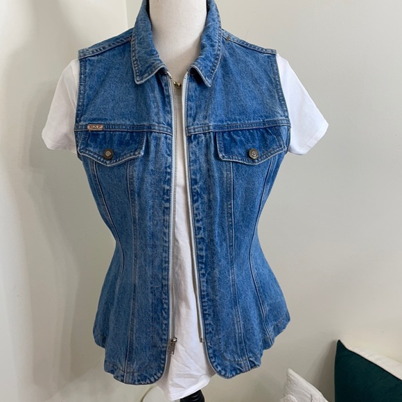 Express Demin jacket sleeveless - Picture 1 of 2